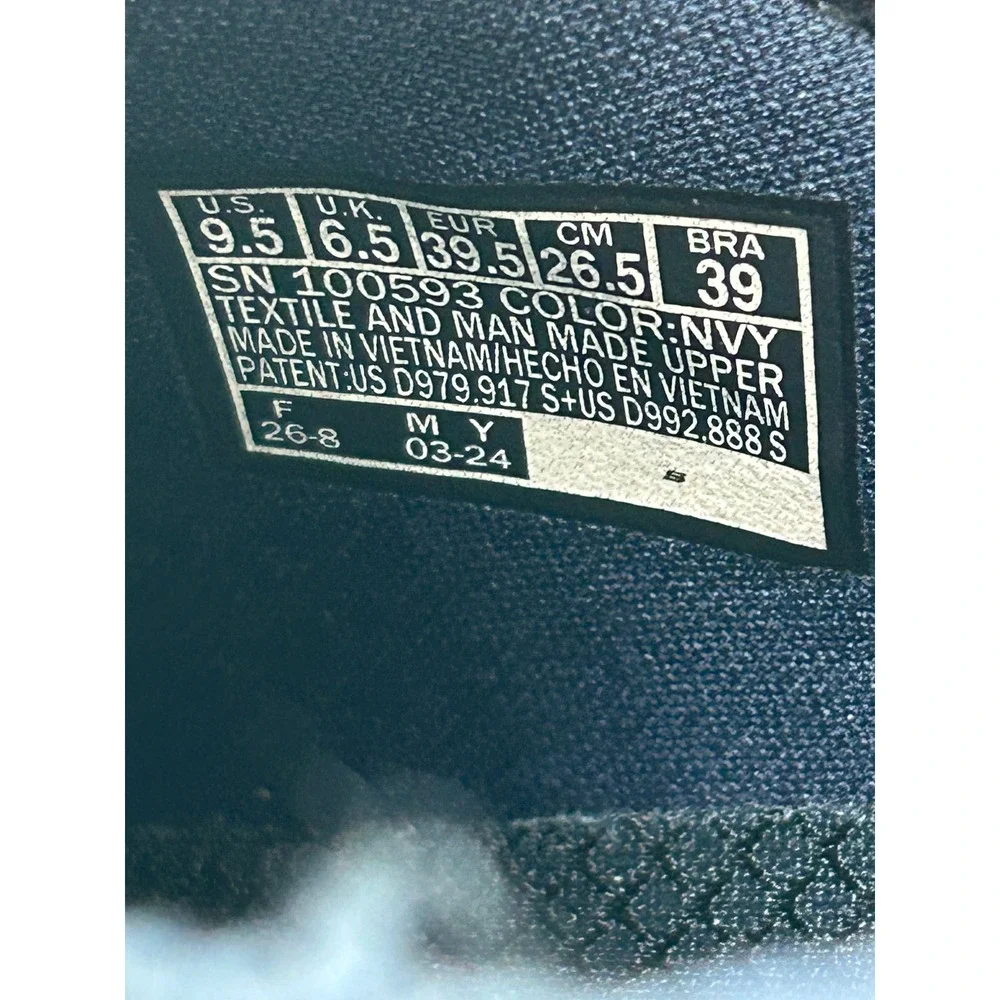 Skechers Slip-ins Reggae Slim Takes Two Navy Blue Sneakers 100593 Women Size 9.5